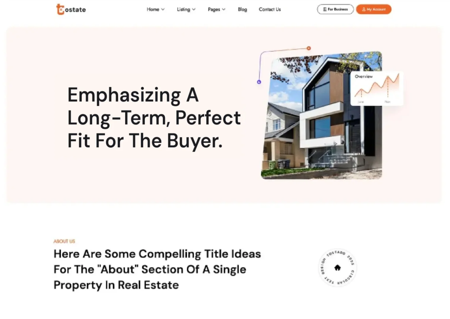Modern house with a focus on long-term buyer satisfaction.