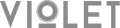 Violet logo in bold black letters